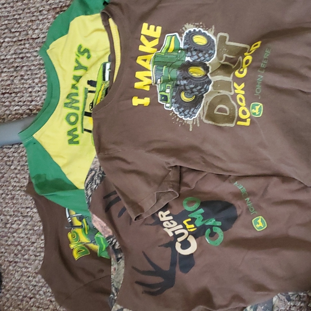 John Deere shirts.  Play condition